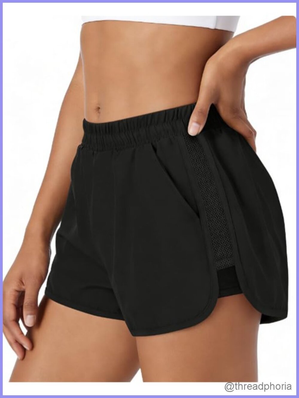 Women's Running Shorts with Liner, 2-in-1 Quick Dry Athletic Shorts with Pockets